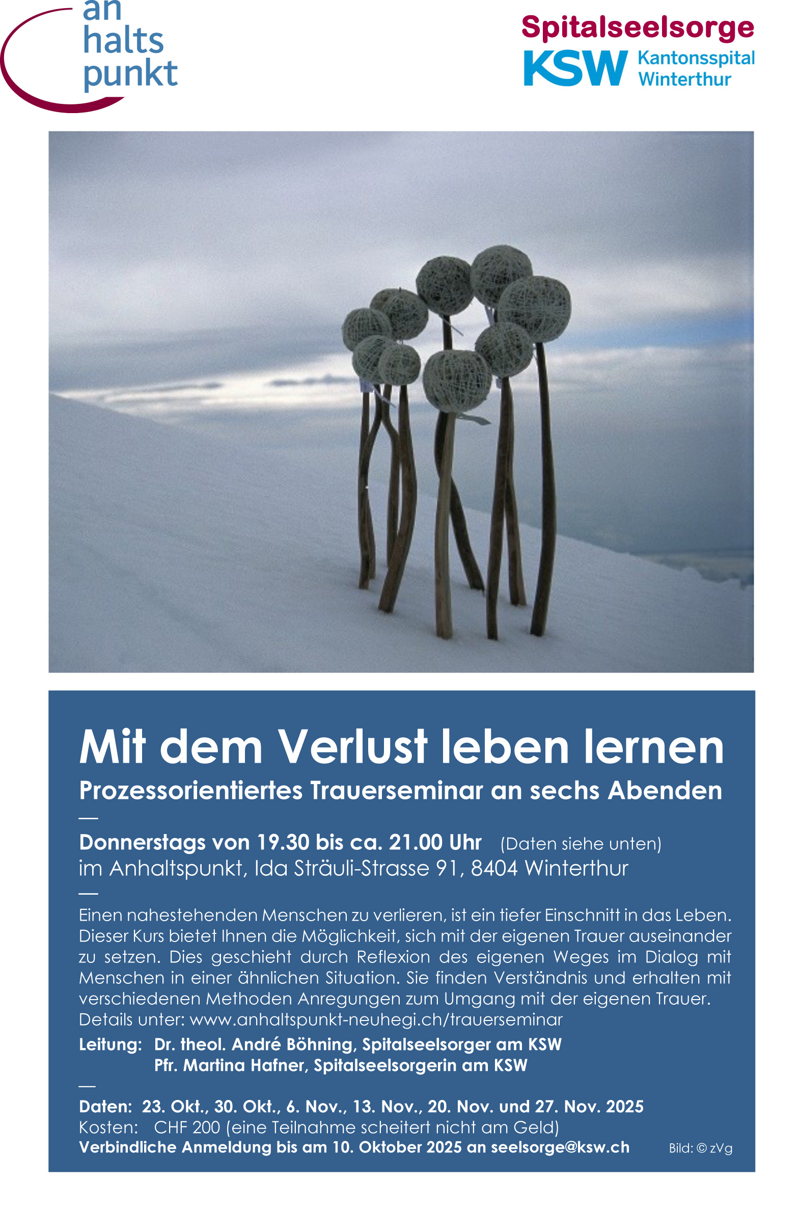 Flyer Trauerseminar 2025