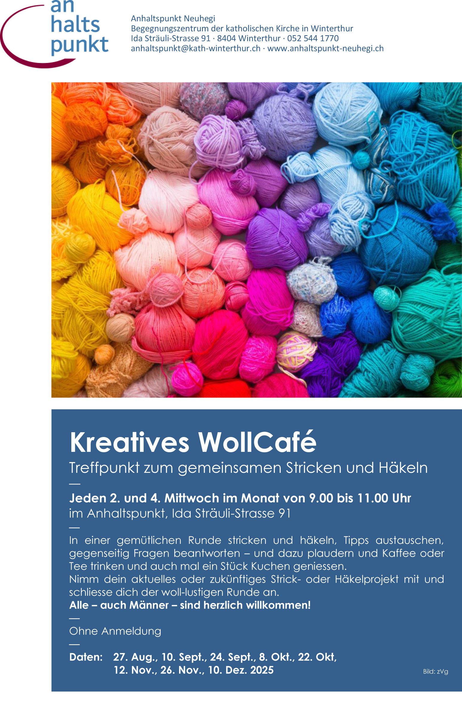 Flyer WollCafe 2025