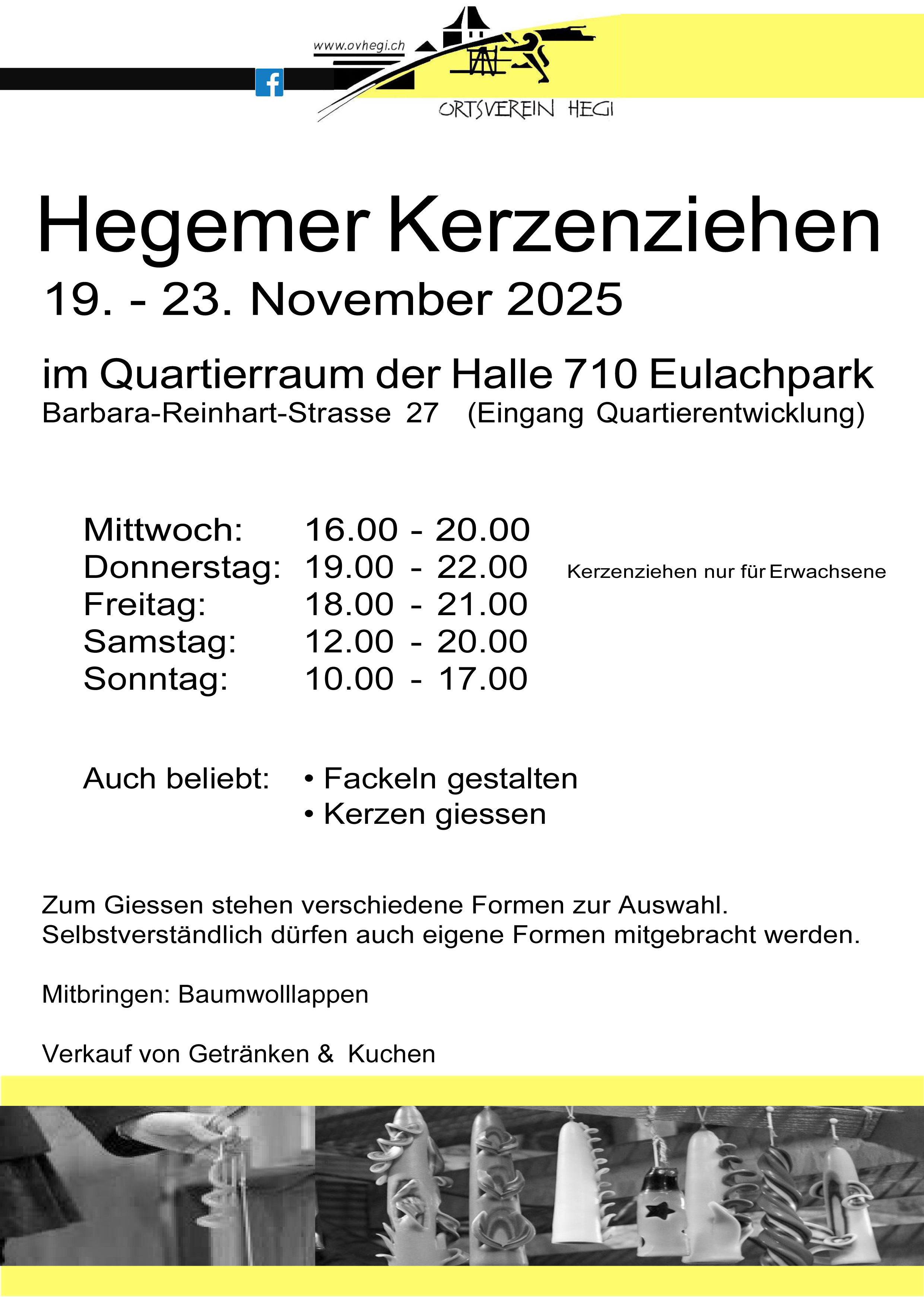 Flyer Kerzenziehen 2025
