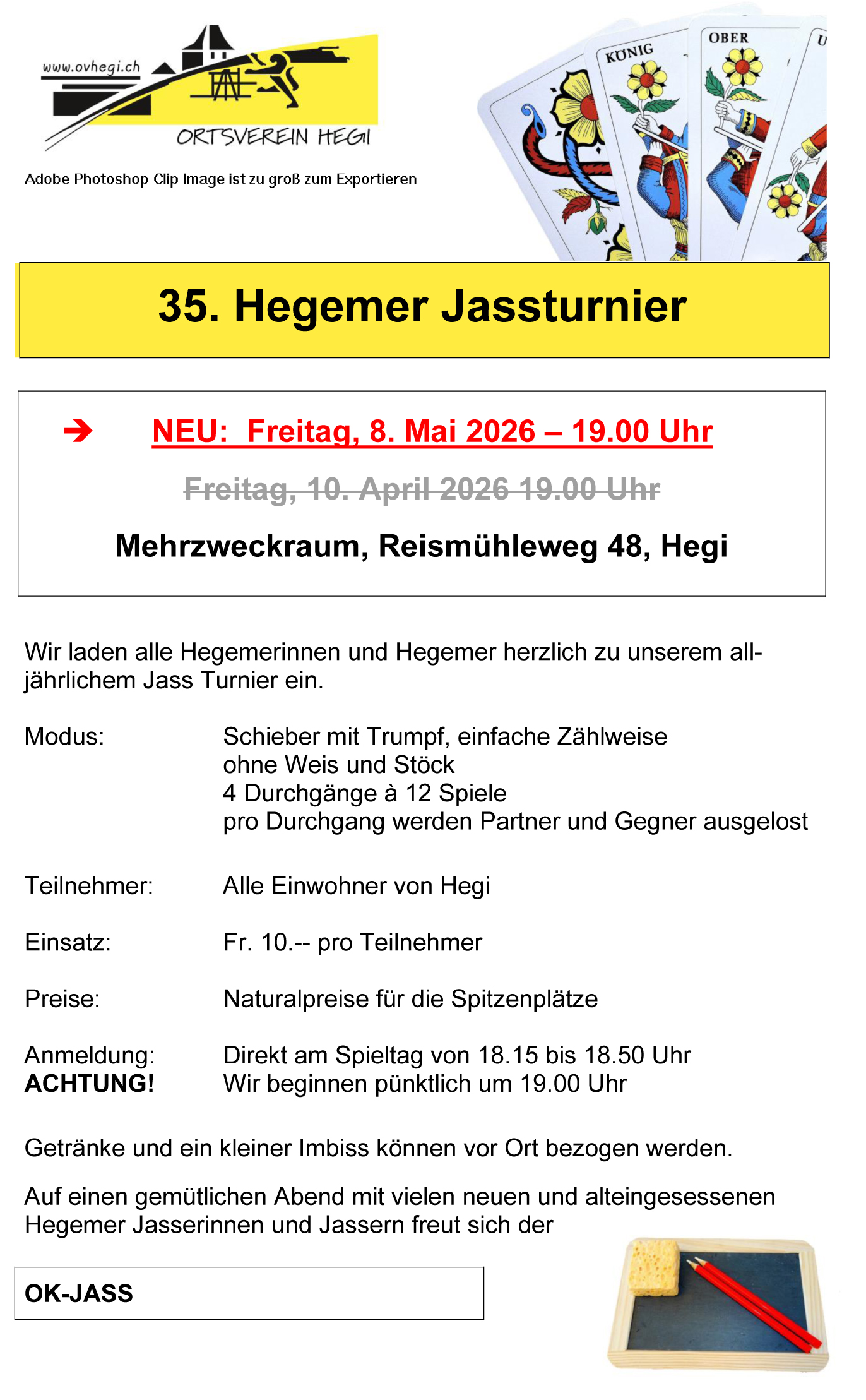 Jassturnier Flyer 26 1